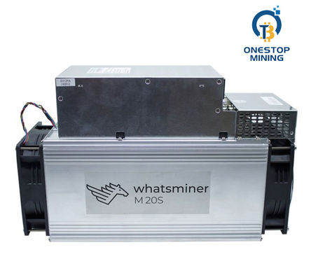 minatore estraente usato/nuovo di Whatsminer M20s sessantacinquesimo 48W Asic Btc in azione