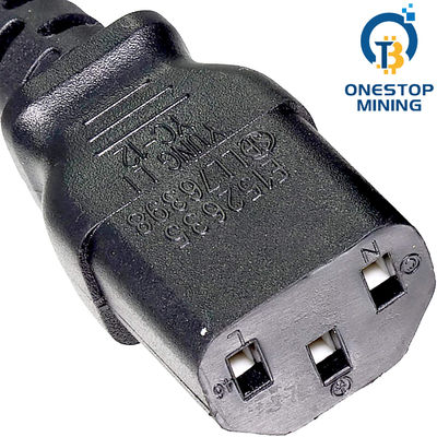 Il minatore Power Supply Cords di Asic della spina di UE cabla 1.5m 1.8m 2m