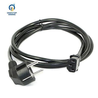 cavi dei cavi del gruppo di alimentazione di Parts del minatore di 1.5m 1.8m 2m Asic per il minatore di elettronica
