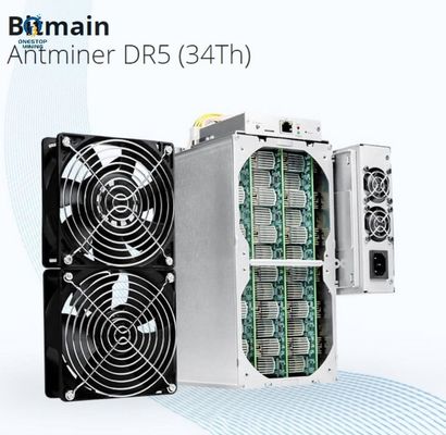 Hardware Blake256r14 cripto di estrazione mineraria del DCR Decred di Bitmain Antminer DR5 34th/S trentacinquesimo