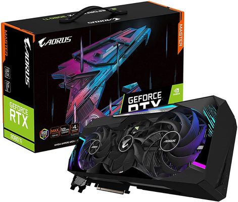 Carta grafica di gioco di Gtx GPU Gddr53080ti di gigabyte del Ti di 12GB Rtx3080 video per il computer portatile estraente
