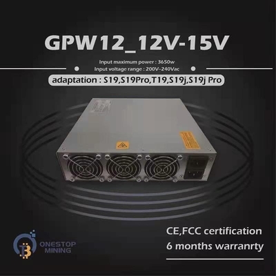 alimentazione elettrica 3650W per la serie di Bitmain S19 S19Pro S19J S19JPro S19A