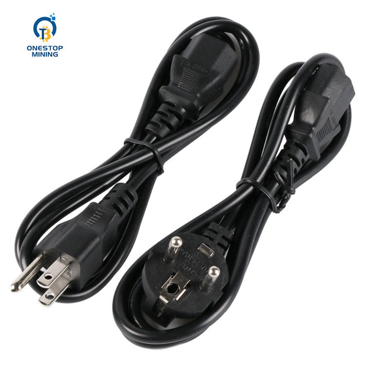 cavi dei cavi del gruppo di alimentazione di Parts del minatore di 1.5m 1.8m 2m Asic per il minatore di elettronica